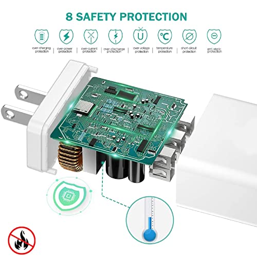 MCSWKEY Cargador USB, 2Pack Cargador de Celular USB Adaptador 5V 2A Enchufe de Pared, Cargador de Pared con 1 Puerto USB para iPhone XS/XR/XS MAX, Samsung, Google, HTC, LG, Tablet, Otros Dispositivos